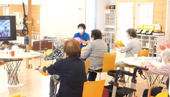 体を動かす利用者様